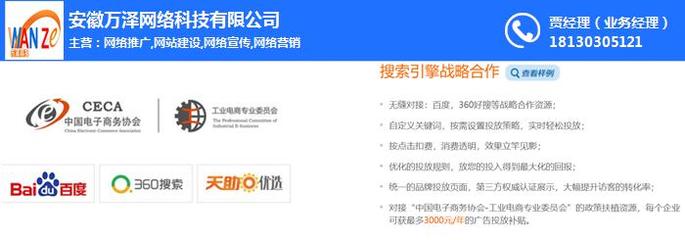 蕪湖網站推廣營銷、網站推廣、安徽萬澤